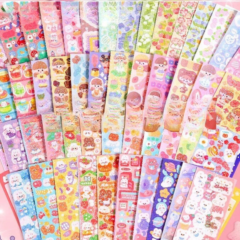 Korean stationery laser stickers