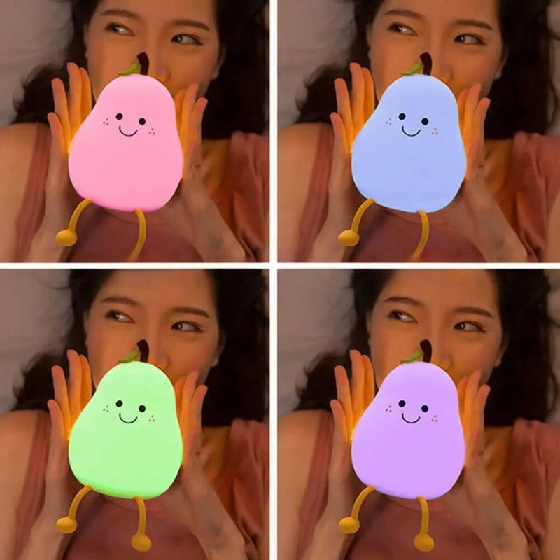 Veilleuses en silicone en forme poire