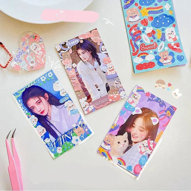 Korean stationery laser stickers