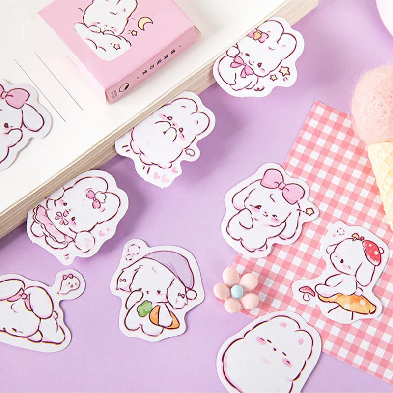 Cute rabbit pattern decoration stickers