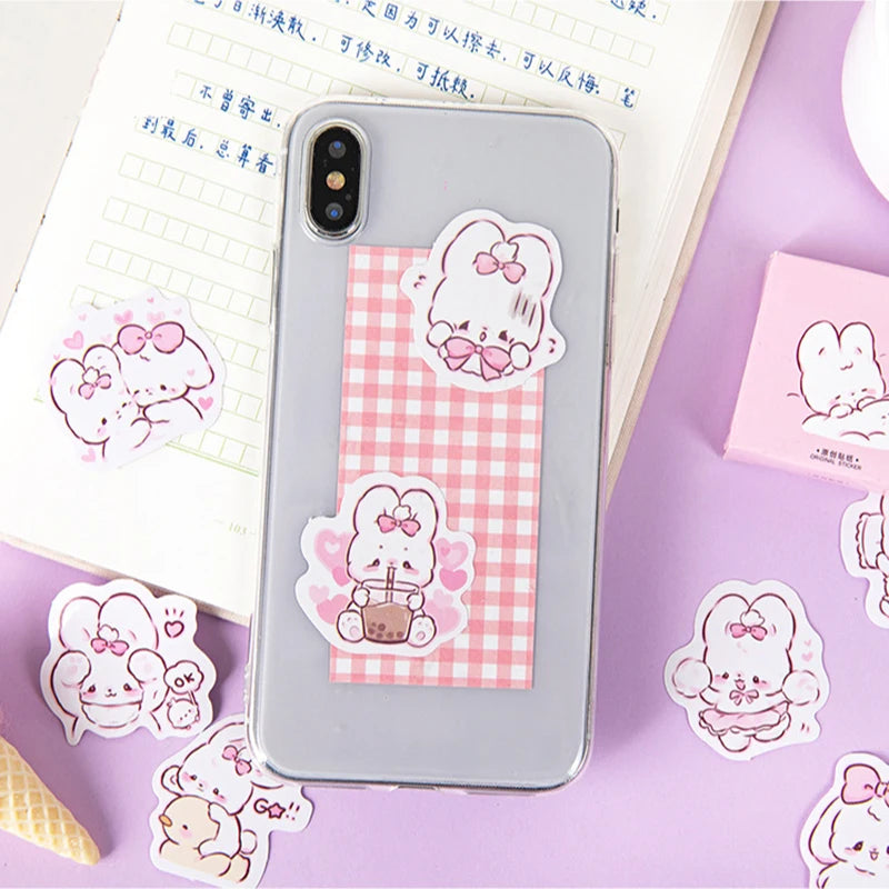 Cute rabbit pattern decoration stickers