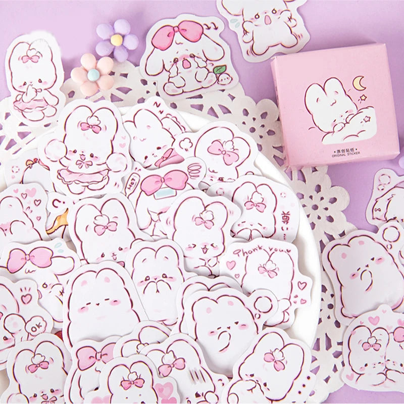 Cute rabbit pattern decoration stickers