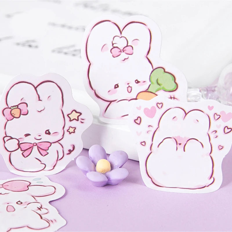 Cute rabbit pattern decoration stickers