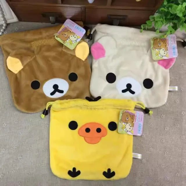 Sac de pluș cu șnur Rilakkuma