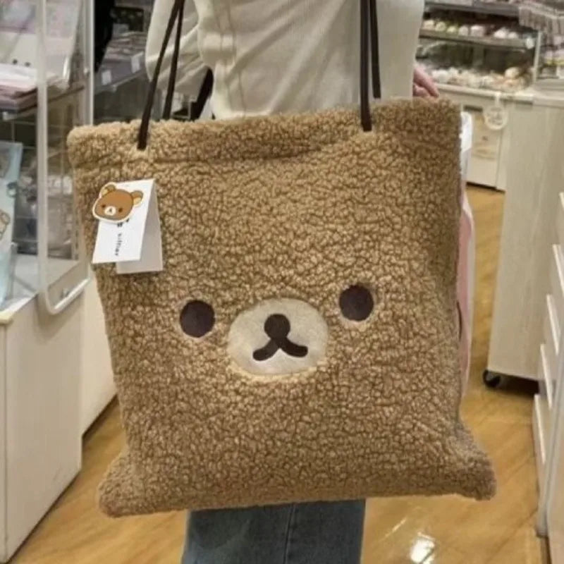 Borsa a tracolla in pelle di agnello Rilakkuma