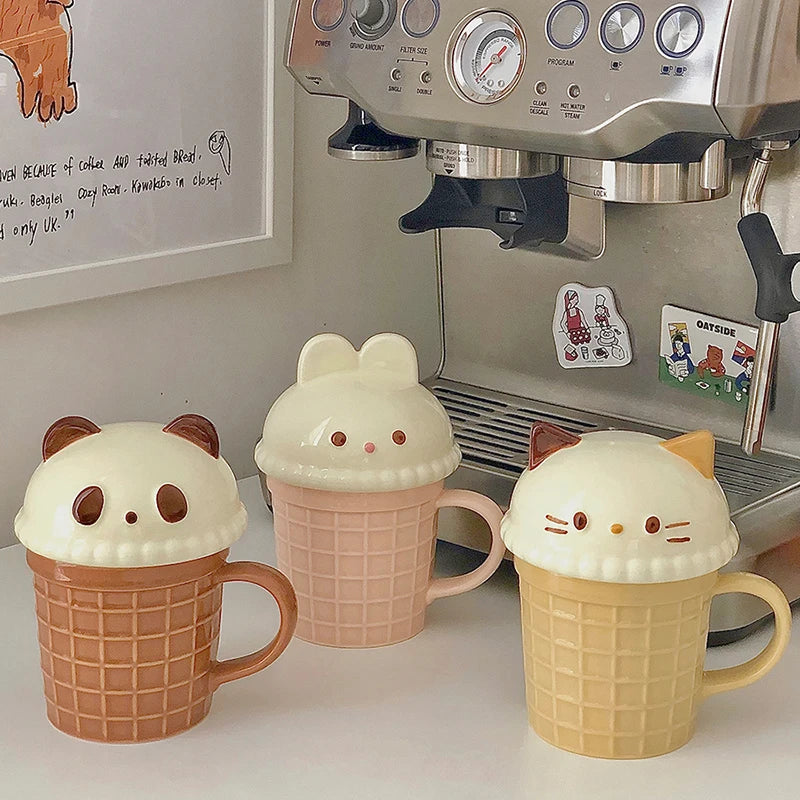 Tasse à café en céramique animal mignon