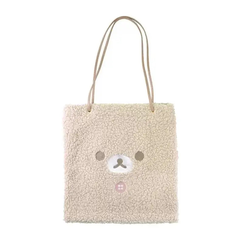Borsa a tracolla in pelle di agnello Rilakkuma