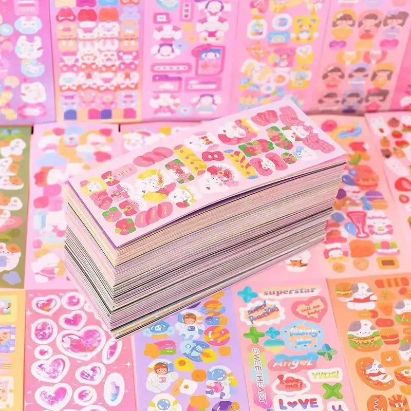 Korean stationery laser stickers