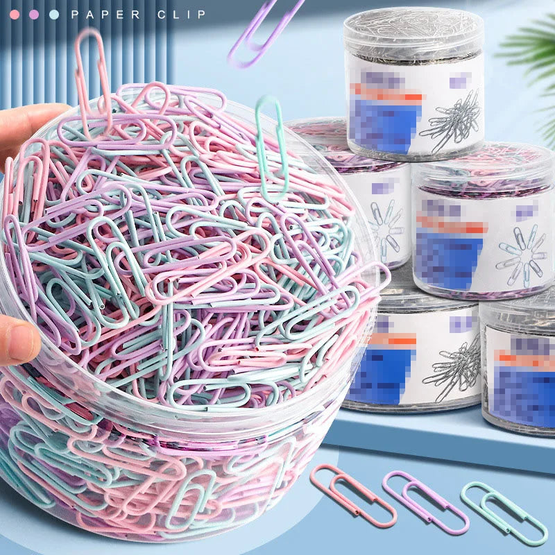 Stainless steel paperclips for documents