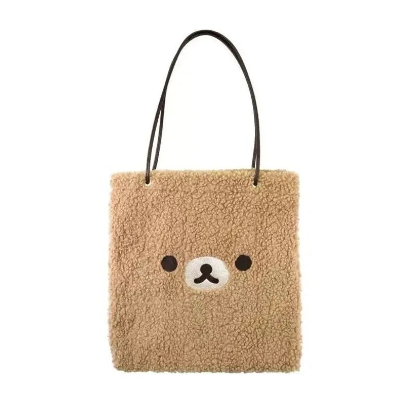 Borsa a tracolla in pelle di agnello Rilakkuma