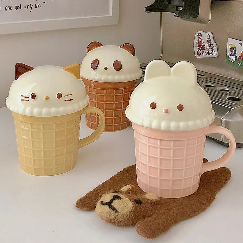 Tasse à café en céramique animal mignon