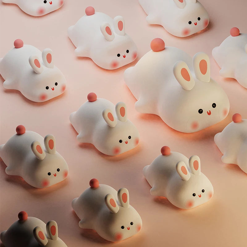 Veilleuse LED Lapin en silicone