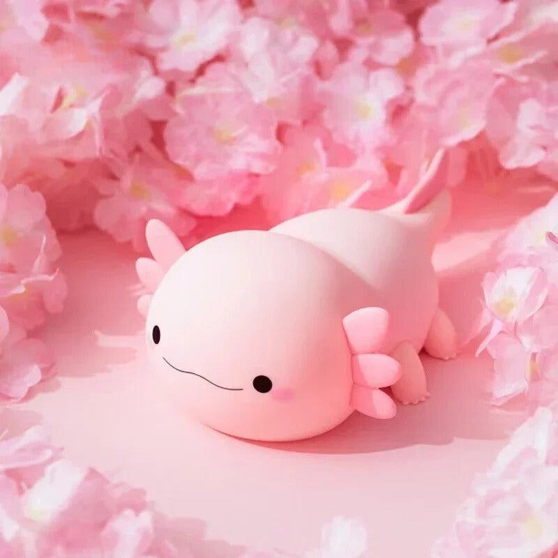 Axolotl-shaped Silicone Night Light 