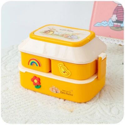 Portable plastic Kawaii lunch box 