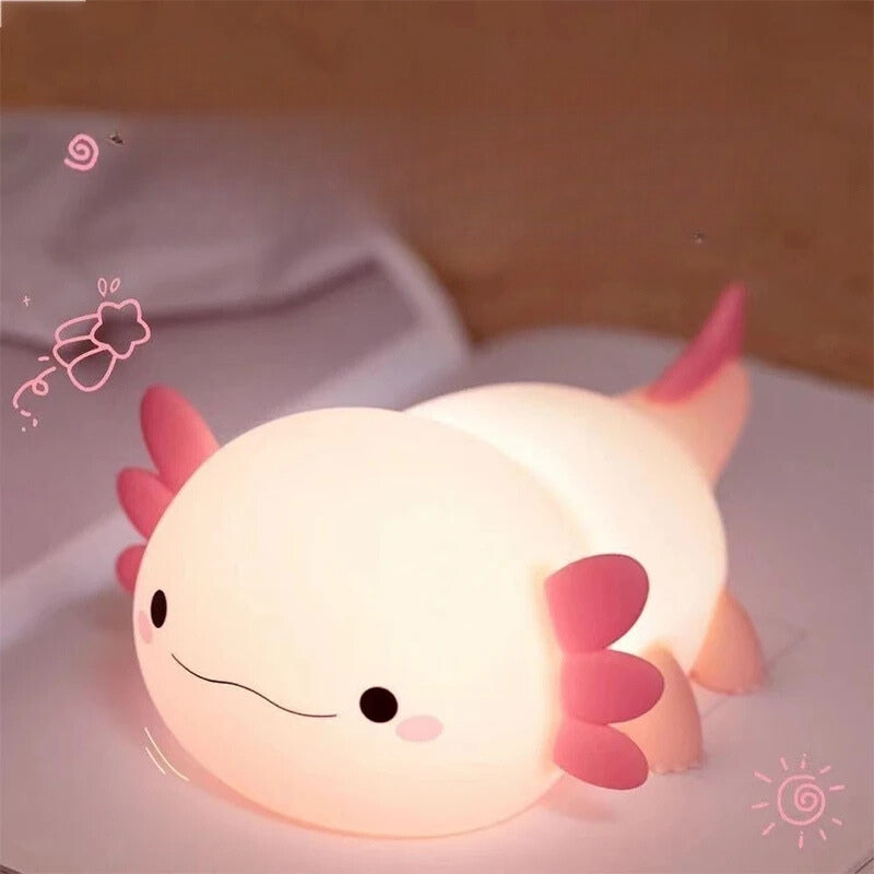 Axolotl-shaped Silicone Night Light 