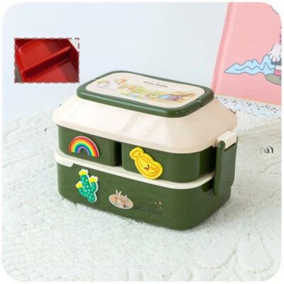 Portable plastic Kawaii lunch box 