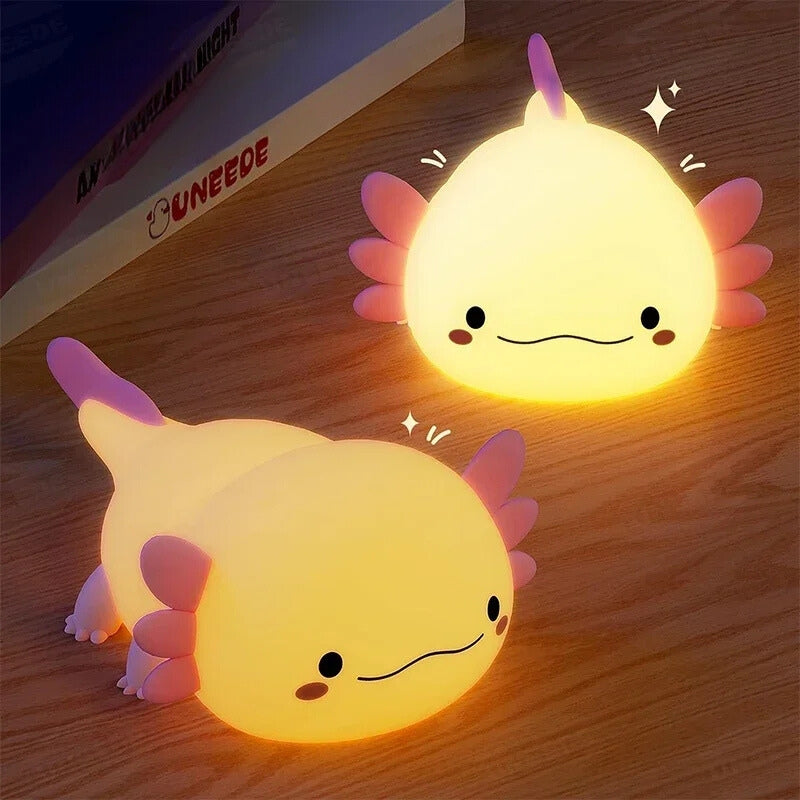 Axolotl-shaped Silicone Night Light 