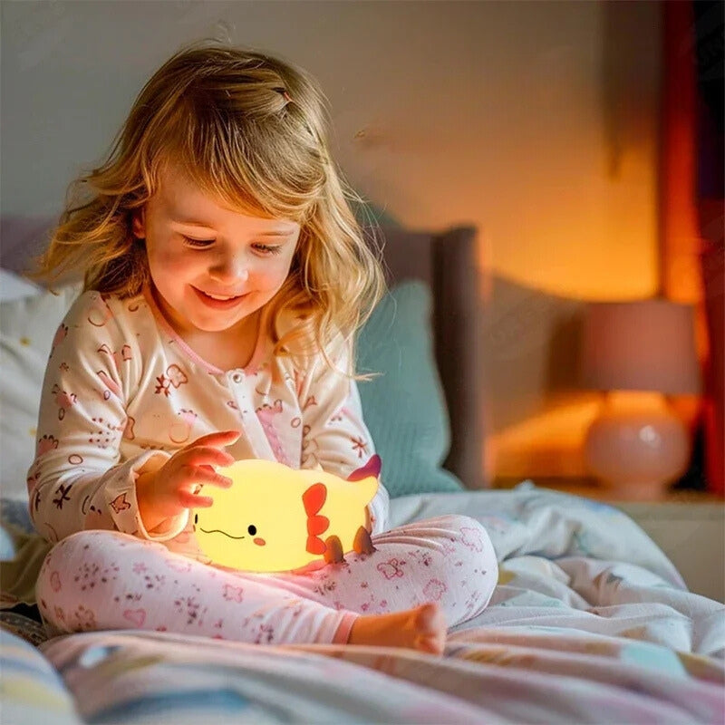 Axolotl-shaped Silicone Night Light 