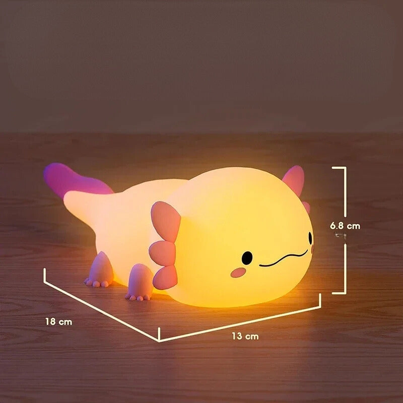 Axolotl-shaped Silicone Night Light 