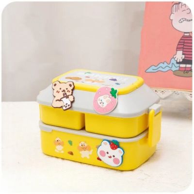 Portable plastic Kawaii lunch box 