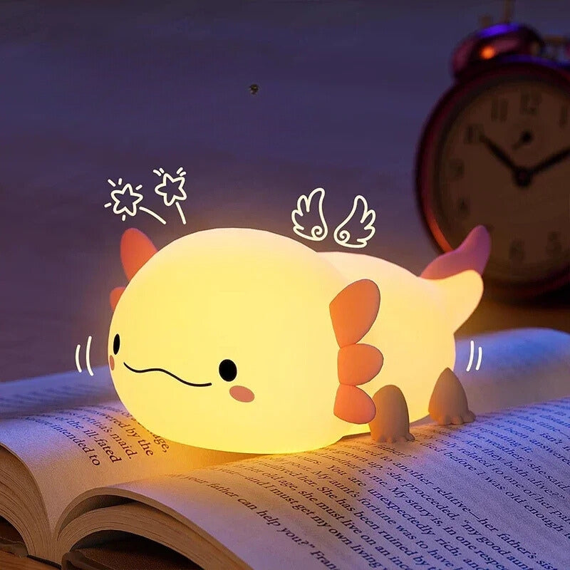 Axolotl-shaped Silicone Night Light 