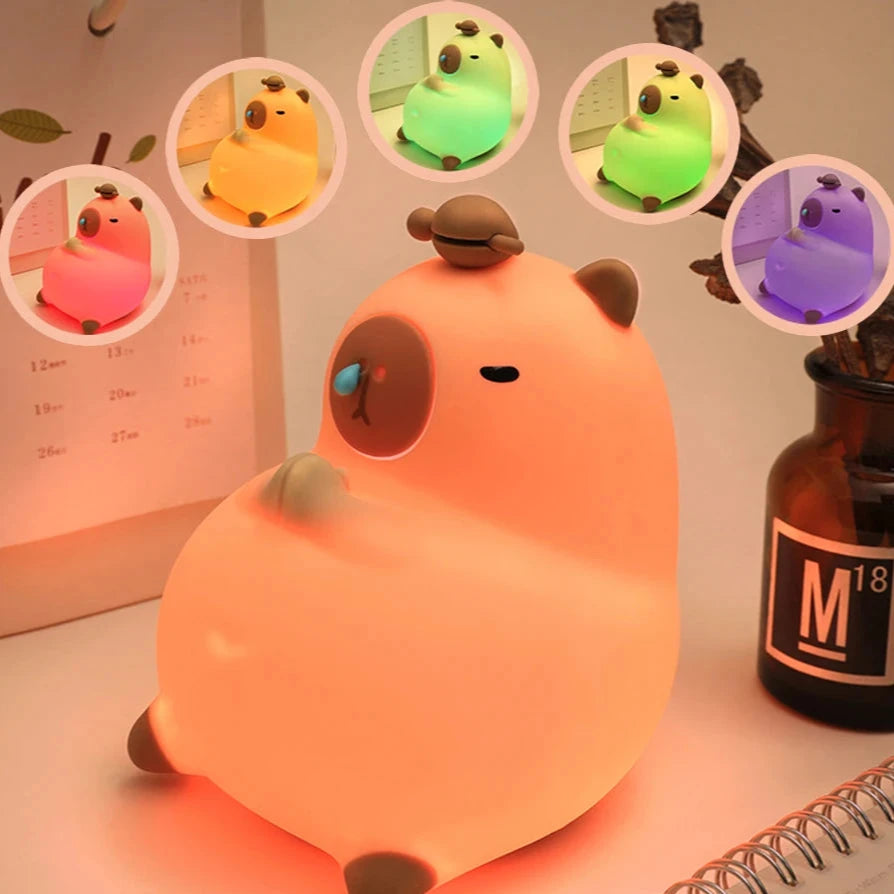 Lampka nocna Capybara z silikonu 