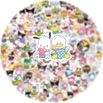 Naklejki Kawaii My Melody, Kuromi i Hello Kitty dla dzieci 