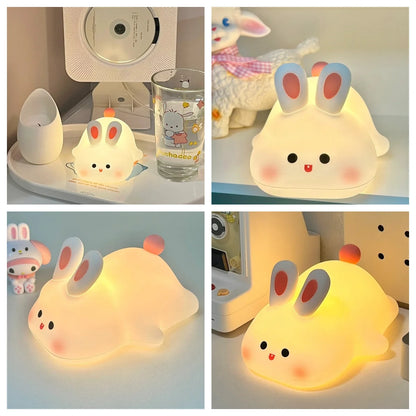 LED night light Rabbit in silicone 