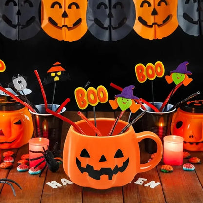Filiżanka do kawy z ceramiki z wzorem na Halloween 