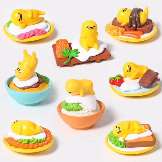 Miniaturowe figurki anime Gudetama dla dzieci 