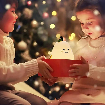 Lampki nocne z silikonu w kształcie gruszki 