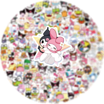 Naklejki Kawaii My Melody, Kuromi i Hello Kitty dla dzieci 
