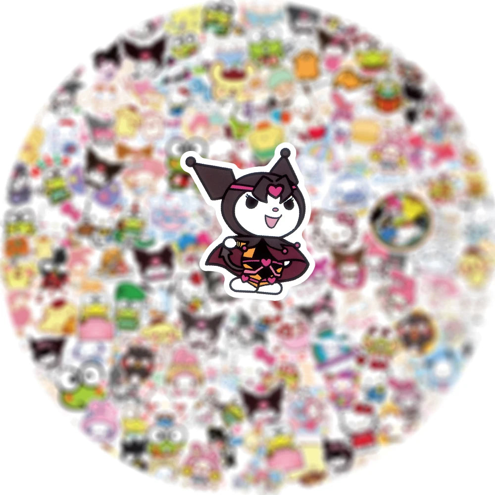 Naklejki Kawaii My Melody, Kuromi i Hello Kitty dla dzieci 