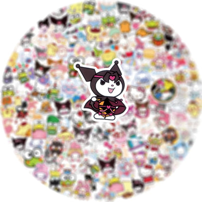 Naklejki Kawaii My Melody, Kuromi i Hello Kitty dla dzieci 