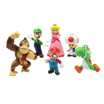 Super Mario Bros PVC actiefiguren voor kinderen 