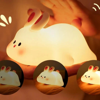 LED night light Rabbit in silicone 