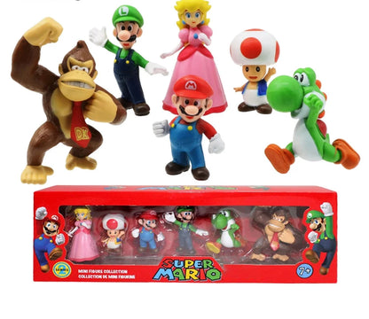 Super Mario Bros PVC actiefiguren voor kinderen 
