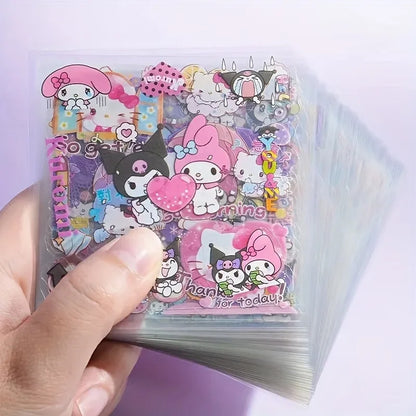 Set of non-repetitive waterproof stickers 