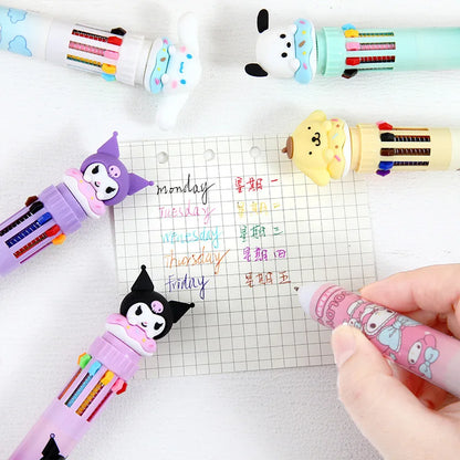 Długopis 10 kolorów Kawaii 