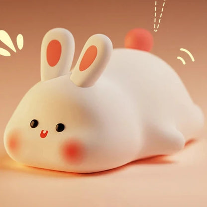 LED night light Rabbit in silicone 